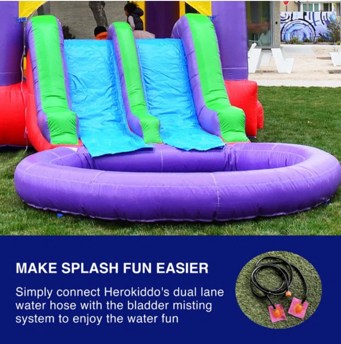 Combo Castle w/ Splash Pad 26ft x 14ft | Ultimate Fun