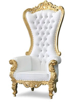 White/Gold Throne chair